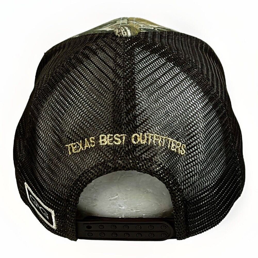Guitar Outdoors Hat " Texas Best Outfitters " Snapback Trucker Cap Camo OSFM - Picture 3 of 7